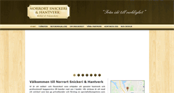 Desktop Screenshot of norrortsnickeri.se