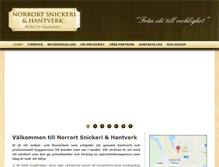 Tablet Screenshot of norrortsnickeri.se